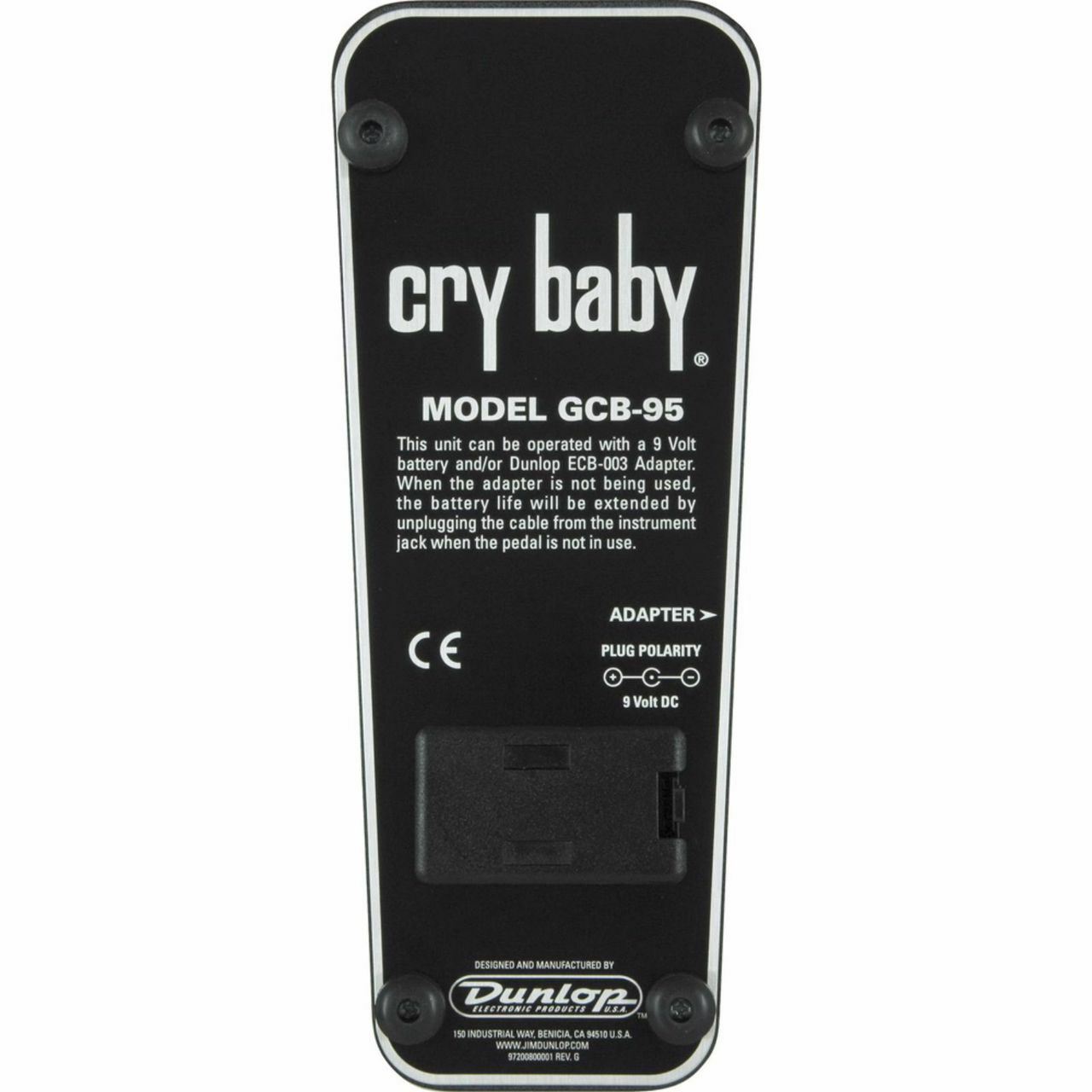Dunlop GCB95 Original Cry Baby Wah Effects Pedal Bundle with